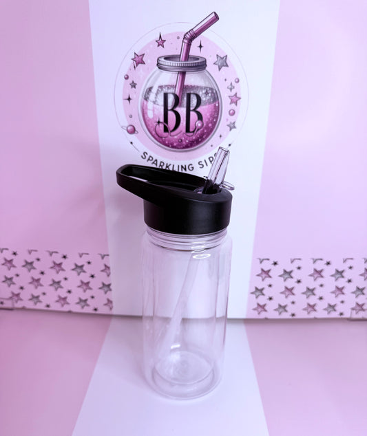 Custom 10oz Kids Snowglobe Bottle. PLEASE READ THE DESCRIPTION BEFORE PURCHASING