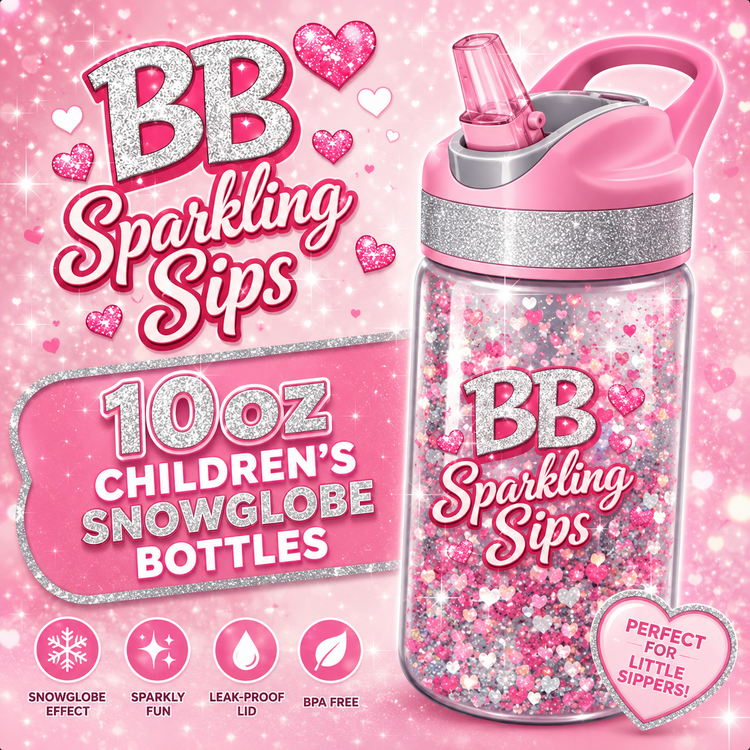 10oz children’s snowglobe bottle’s