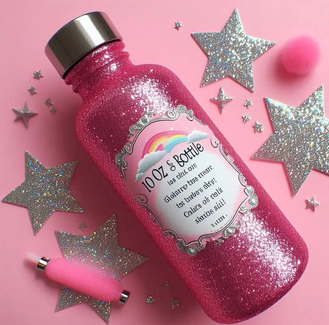 10oz children’s snowglobe bottles