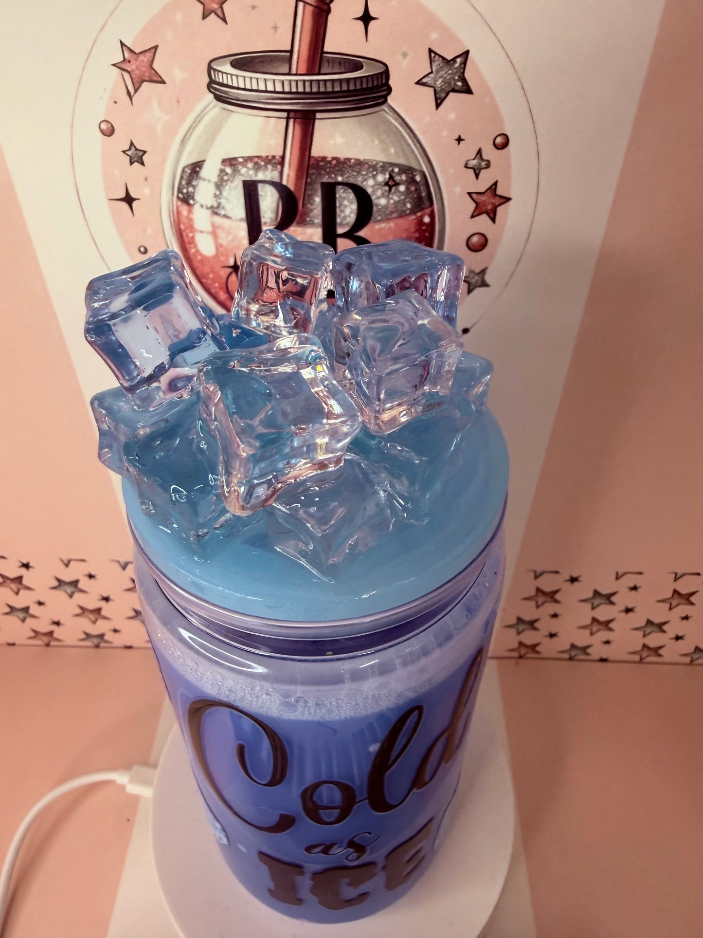 Cold As Ice 16oz acrylic snowglobe cup