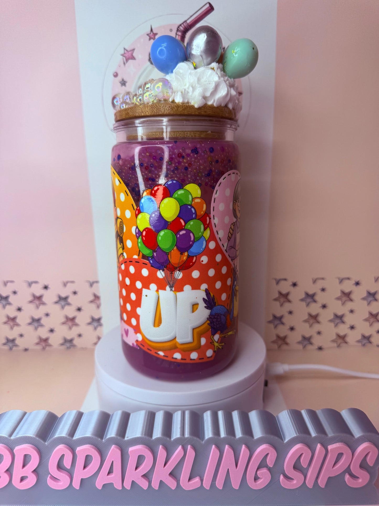 D I S N EY UP 16oz acrylic snowglobe cup