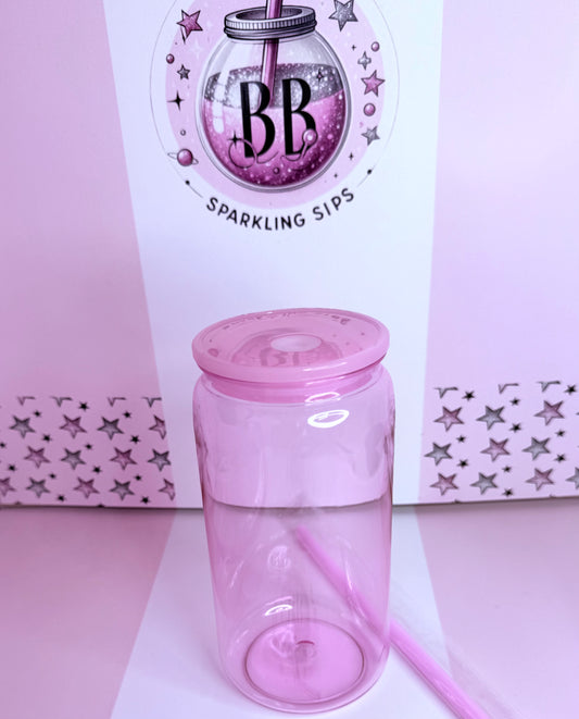 Custom Full Coloured/clear Can with plastic straw. PLEASE READ DESCRIPTION BEFORE PURCHASING