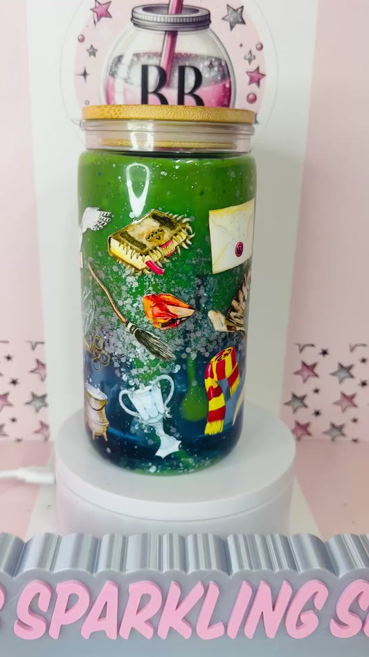 Harry Potter 16oz acrylic lava swirl snowglobe cup