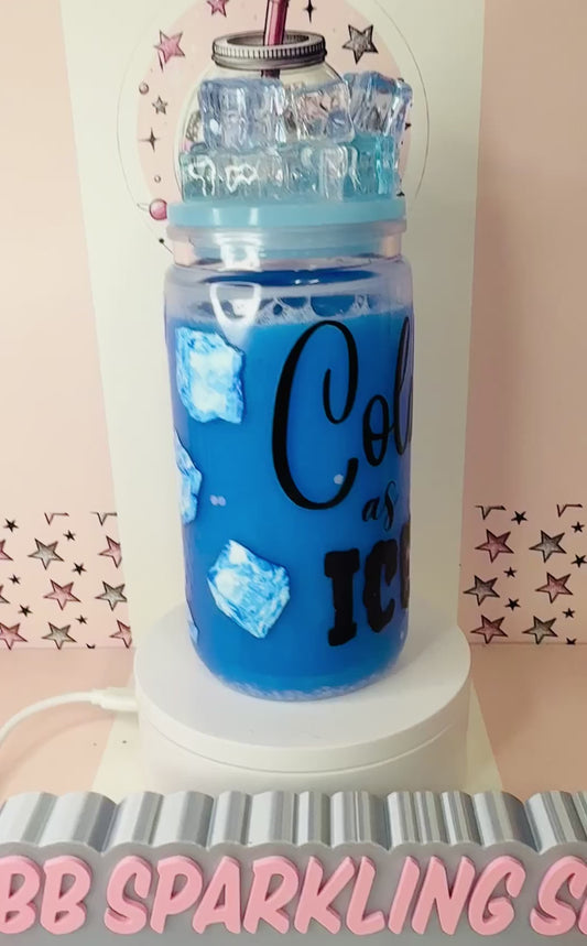 Cold As Ice 16oz acrylic snowglobe cup