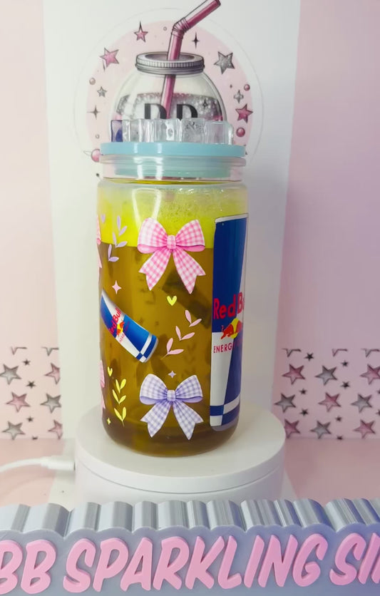 Red Bull 16oz acrylic snowglobe cup